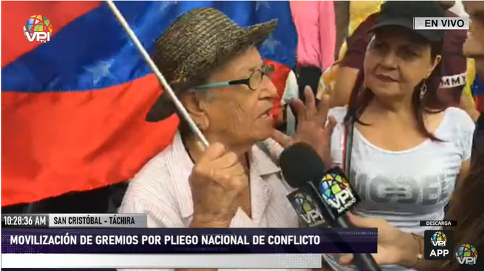 Habitantes del estado táchira apoyaron a Juan Guaidó