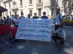 Dirigentes estudiantiles ULA exigieron aumento de sueldos para los trabajadores