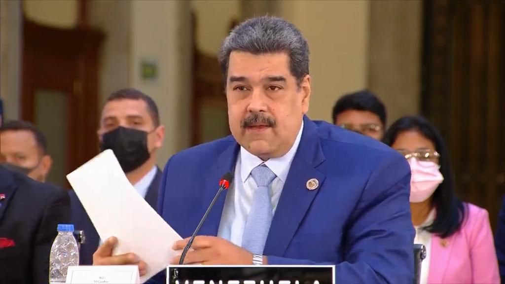 Nicolás Maduro en la reunión de la Celac de 2021. Foto: Exteriores de México