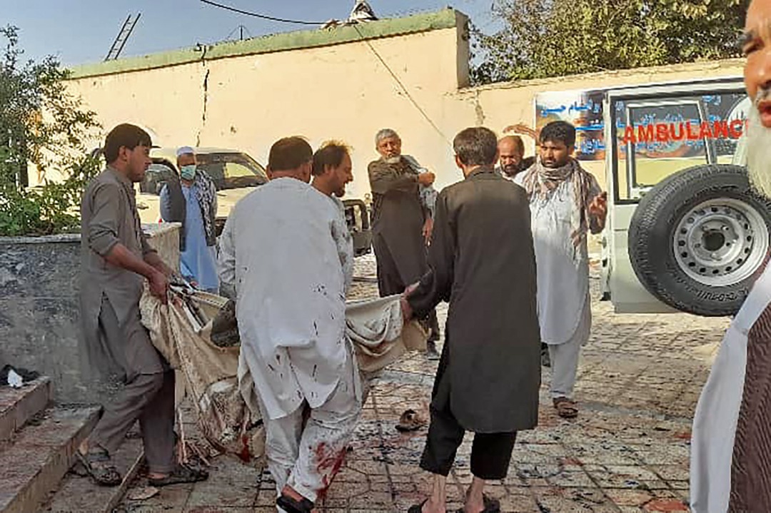 Atentado en mezquita de Afganistán Bomba. Foto: AFP