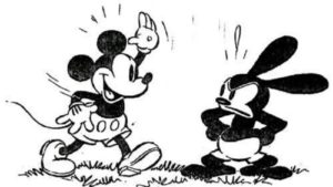 Mickey Mouse y Oswald the Lucky Rabbit