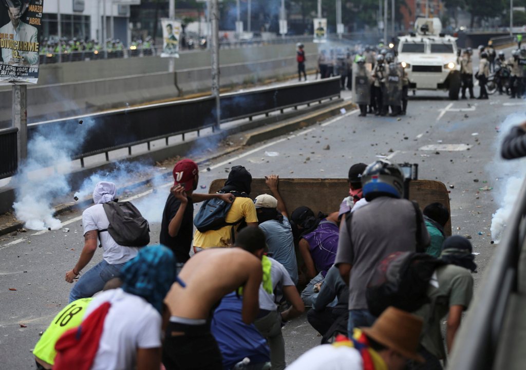Protestas antigubernamental de 2017 en Caracas. Foto: Twitter