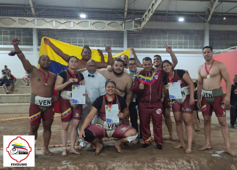 Venezuela conquistó ocho medallas en el Campeonato Sudamericano de Sumo