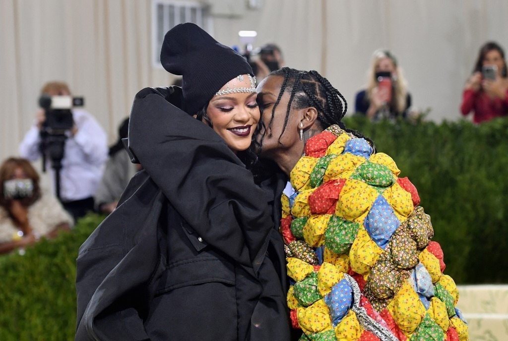 Rihanna y A$AP Rocky. Foto: AFP
