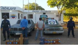 Policía de Falcón detuvo a dos sujetos por comercializar gasolina ilegal