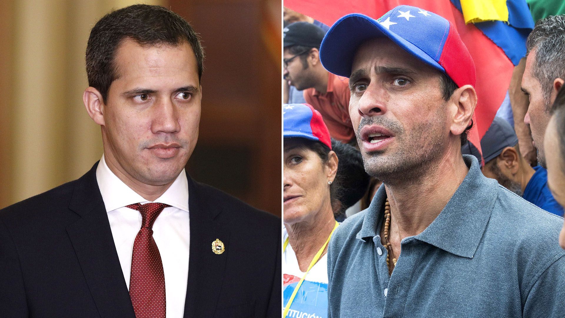 Juan Guaidó y Henrique Capriles Radonski.