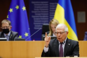 Josep Borrell desde el Parlamento Europeo. Foto: EFE