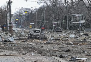 Bombardeos en Ucrania Camarógrafo. Foto: EFE