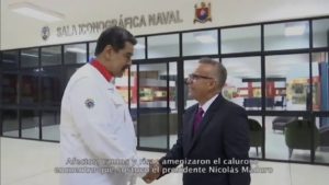 Nicolás Maduro recibe al cantante Álex D' Castro. Foto: Nicolás Maduro (captura de pantalla).