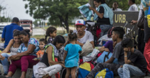 Migrantes venezolanos irregulares en Colombia. Foto: EFE