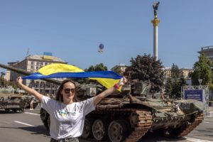 Día de la independencia en Ucrania. Foto EFE