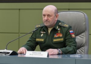 Ígor Kiríllov, jefe de las tropas de defensa nuclear, biológica y química de las Fuerzas Armadas de Rusia.