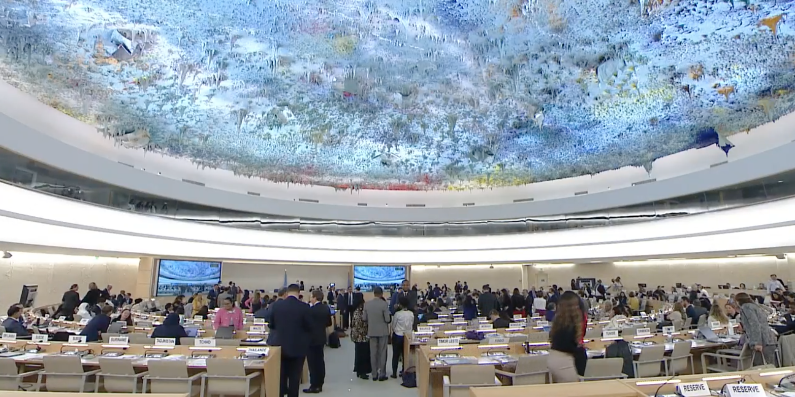 Consejo de Derechos Humanos de la ONU. Foto: Captura de la sesión online