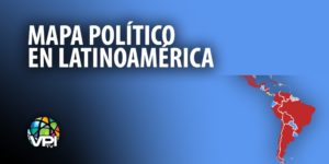 Mapa político en Latinoamérica.