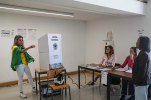 Votantes en Brasil. Foto EFE