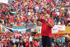 Primer vicepresidente del Partido Socialista Unido de Venezuela (PSUV), Diosdado Cabello. Foto: Twitter PSUV.