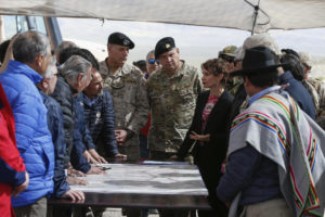 Chile inició este lunes un despliegue militar en puntos críticos de la frontera con Perú y Bolivia. Foto: EFE.