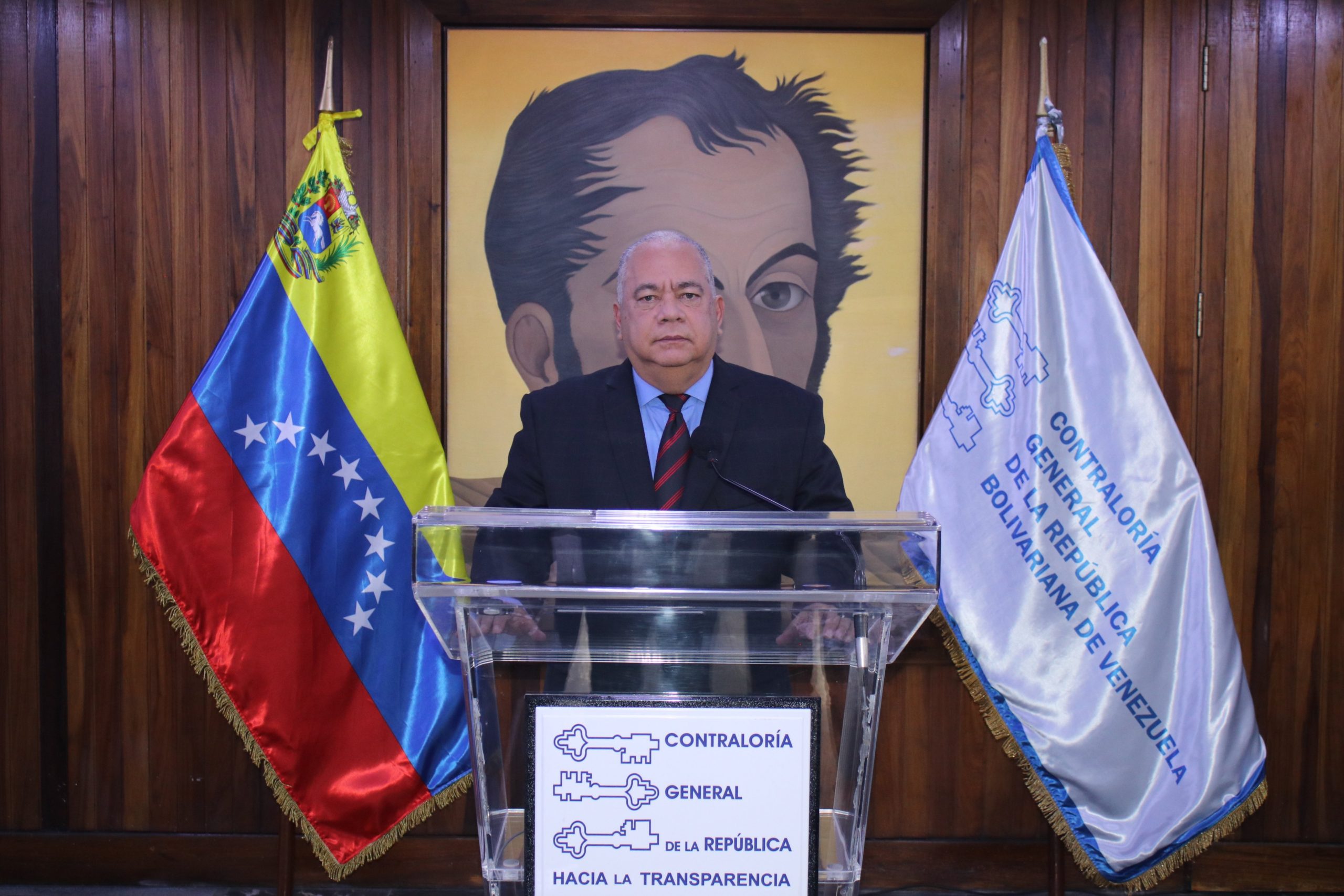 Contralor general de Venezuela, Elvis Amoroso. Foto: Twitter CGR (@CGRVenezuela).
