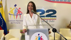 María Corina Machado, ganadora de la Primaria opositora. Foto: Vente Venezuela.