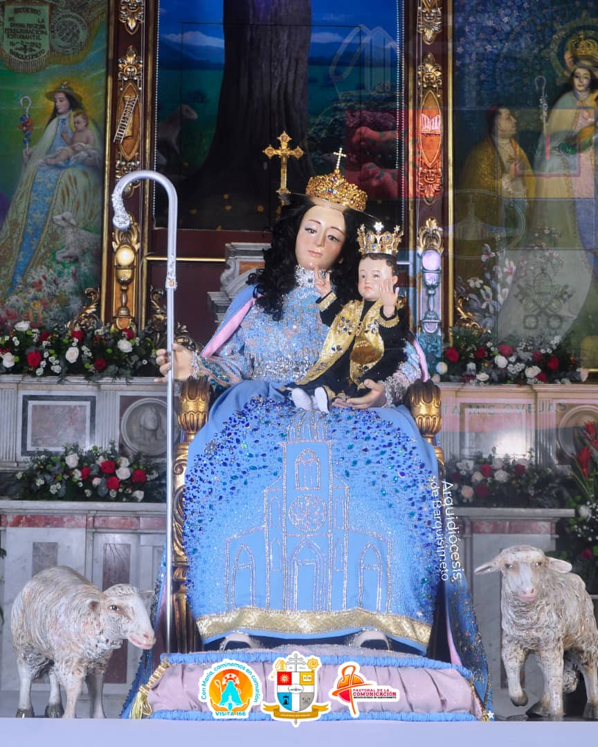 Así lucirá la imagen de la Virgen de la Divina Pastora este 2024. Foto: Arquidiócesis de Barquisimeto.