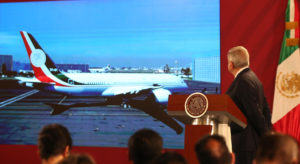 Andrés Manuel López Obrador planteó posible rifa de lujoso avión presidencial foto via el nacional