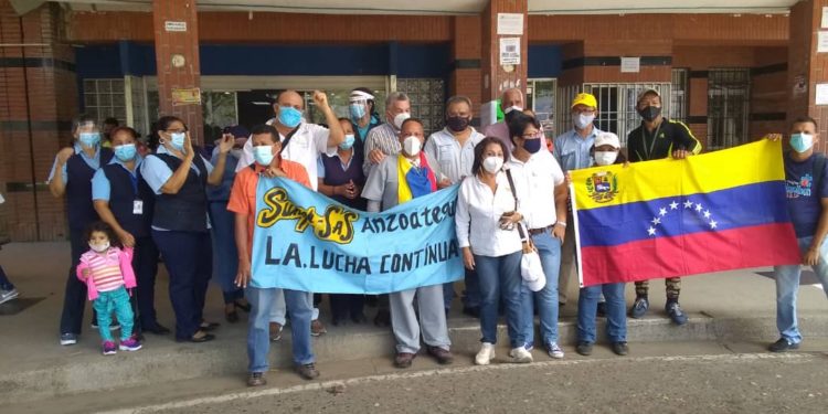 #Venezuela | Gremio de la salud protestó en Anzoátegui para exigir seguridad e insumos