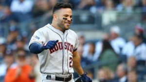 José Altuve, beisbolista venezolano. Foto: AFP.
