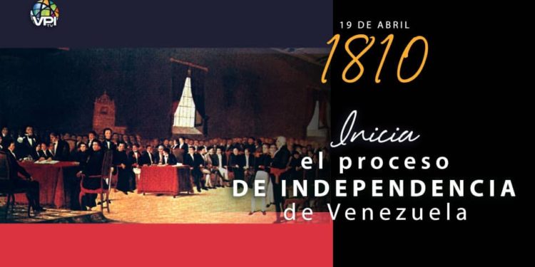 19 de abril: Inicia el proceso de independencia de Venezuela