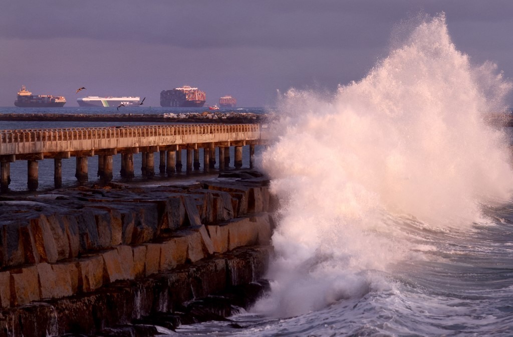 Tormenta en California. Foto: AFP