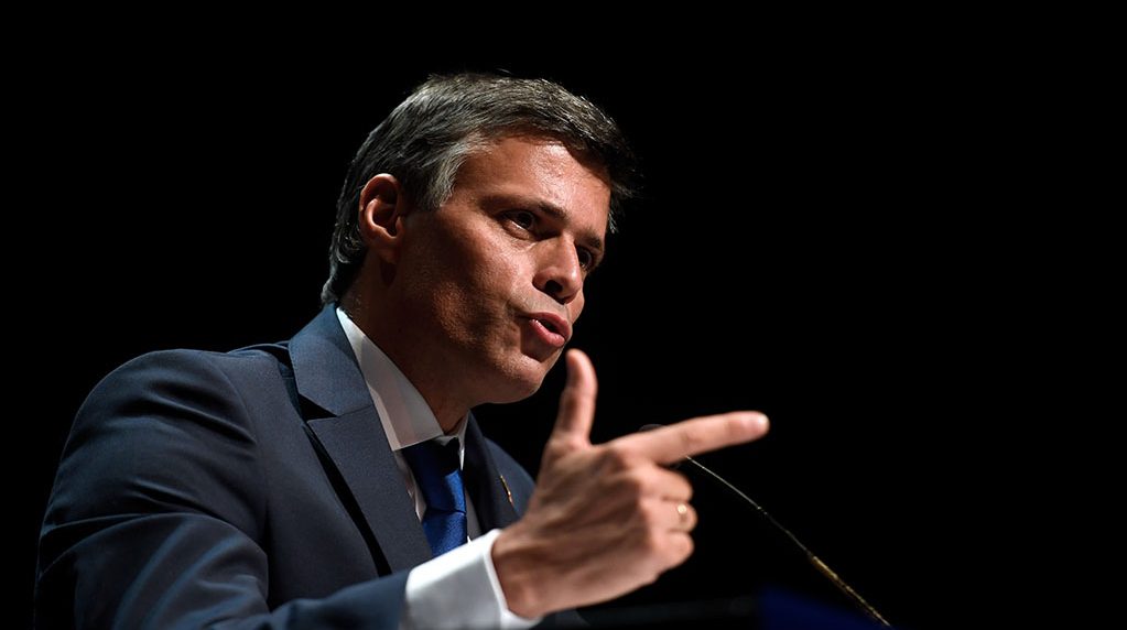 Leopoldo López, dirigente político venezolano. Foto: AFP.