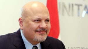 Fiscal de la Corte Penal Internacional (CPI), Karim Khan. Foto: AFP.