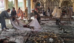 Atentado en mezquita de Afganistán. Foto: AFP