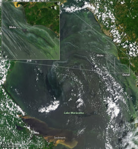 Imagen satelital del Observatorio de la Tierra de la NASA.