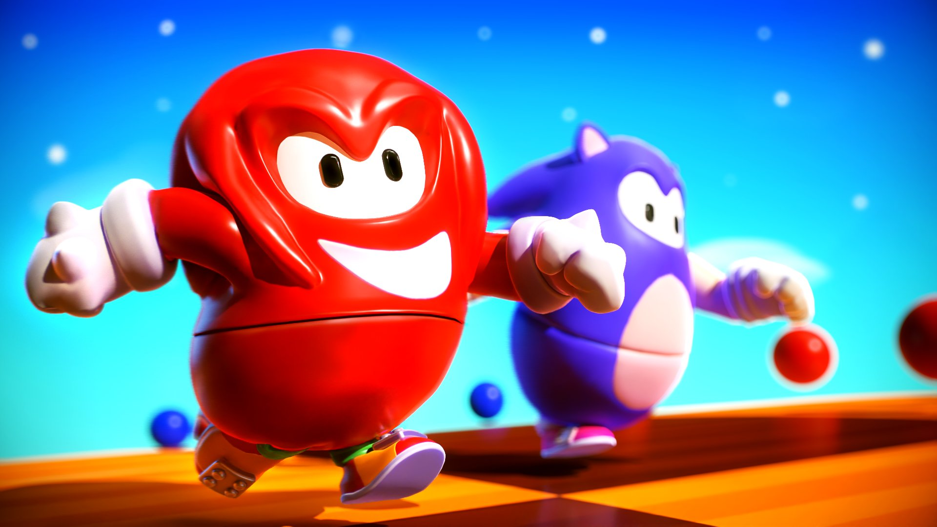 kNUCKLES Fall Guys