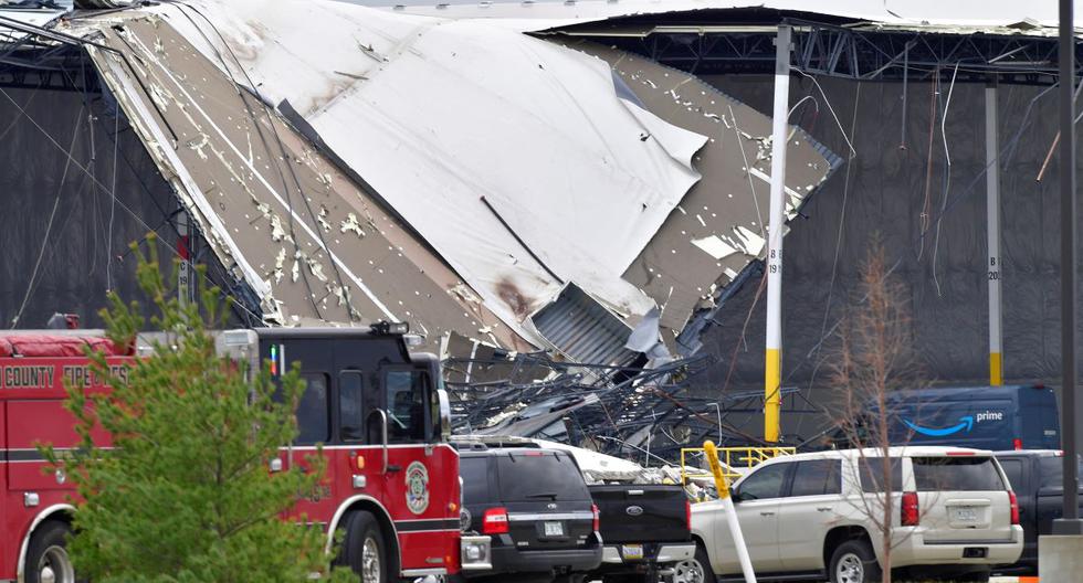 Almacén de Amazon colapsó tras paso de tornado