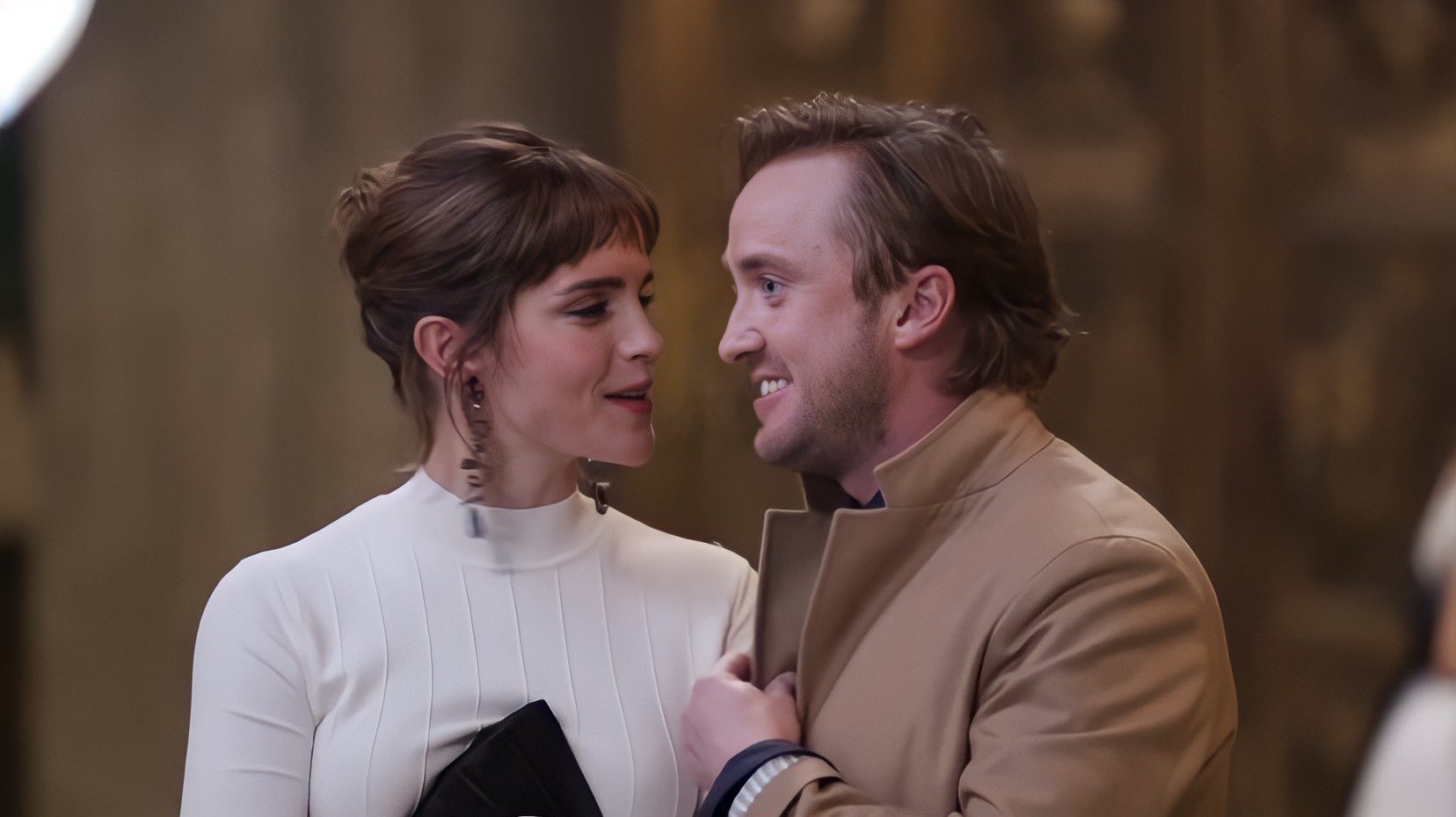 Emma Watson y Tom Felton. Foto: Twitter