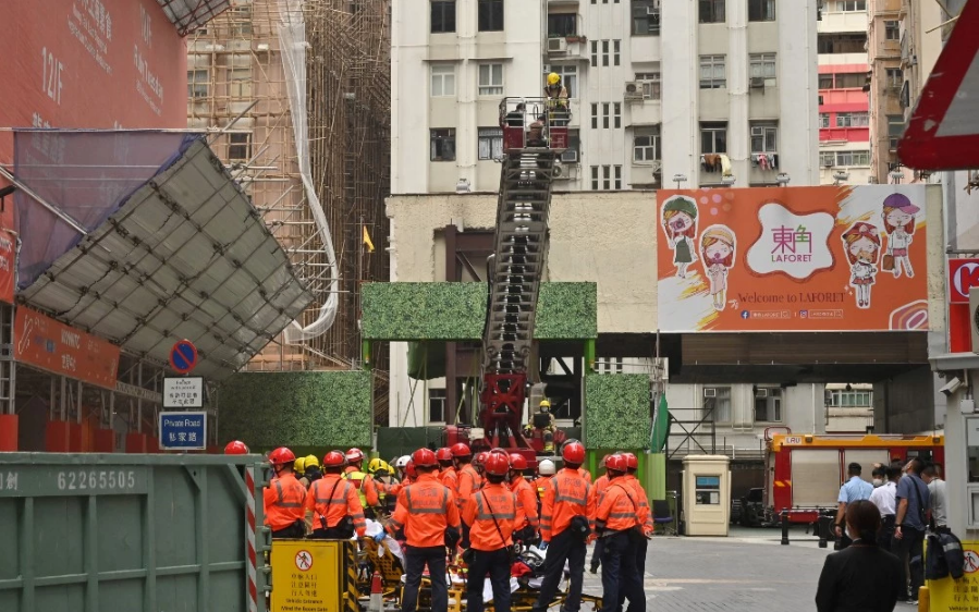 Incendio en Hong Kong