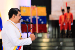 Nicolás Maduro en el Panteón Nacional. Foto: John Zerpa