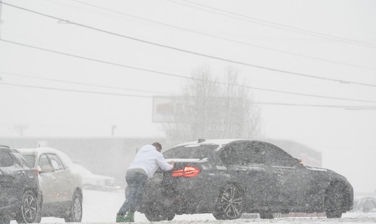 Tormenta de nieve en Estados Unidos. Foto: Twitter