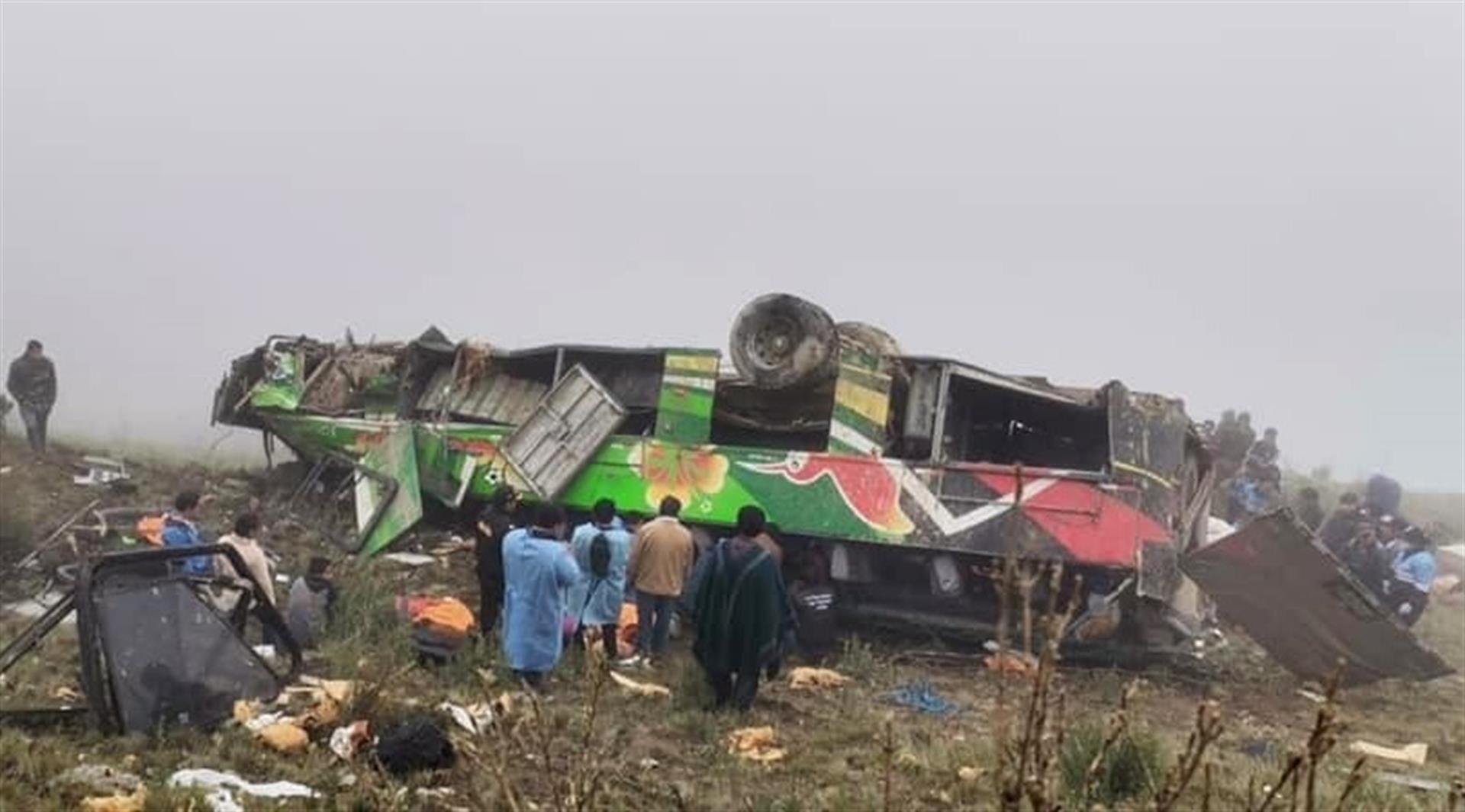 Accidente de autobús en Perú. Foto: EFE/New Noticias