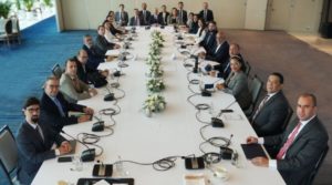 Delegaciones diálogo venezolano. Foto: Tw @NorwayMFA