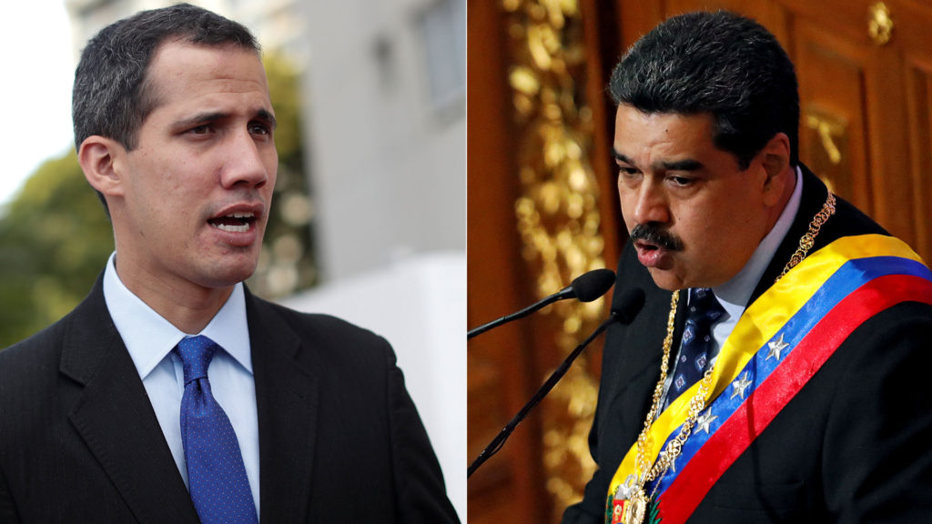Juan Guaidó y Nicolás Maduro