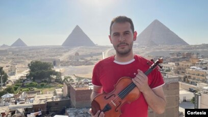 Ramón Velázquez en Egipto. Foto: VOA