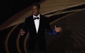 Chris Rock en los premios Óscar 2022. Foto: EFE/ETIENNE LAURENT