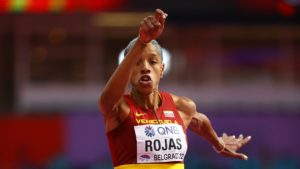 Yulimar Rojas campeona mundial. Foto: Twitter/Team Rojas