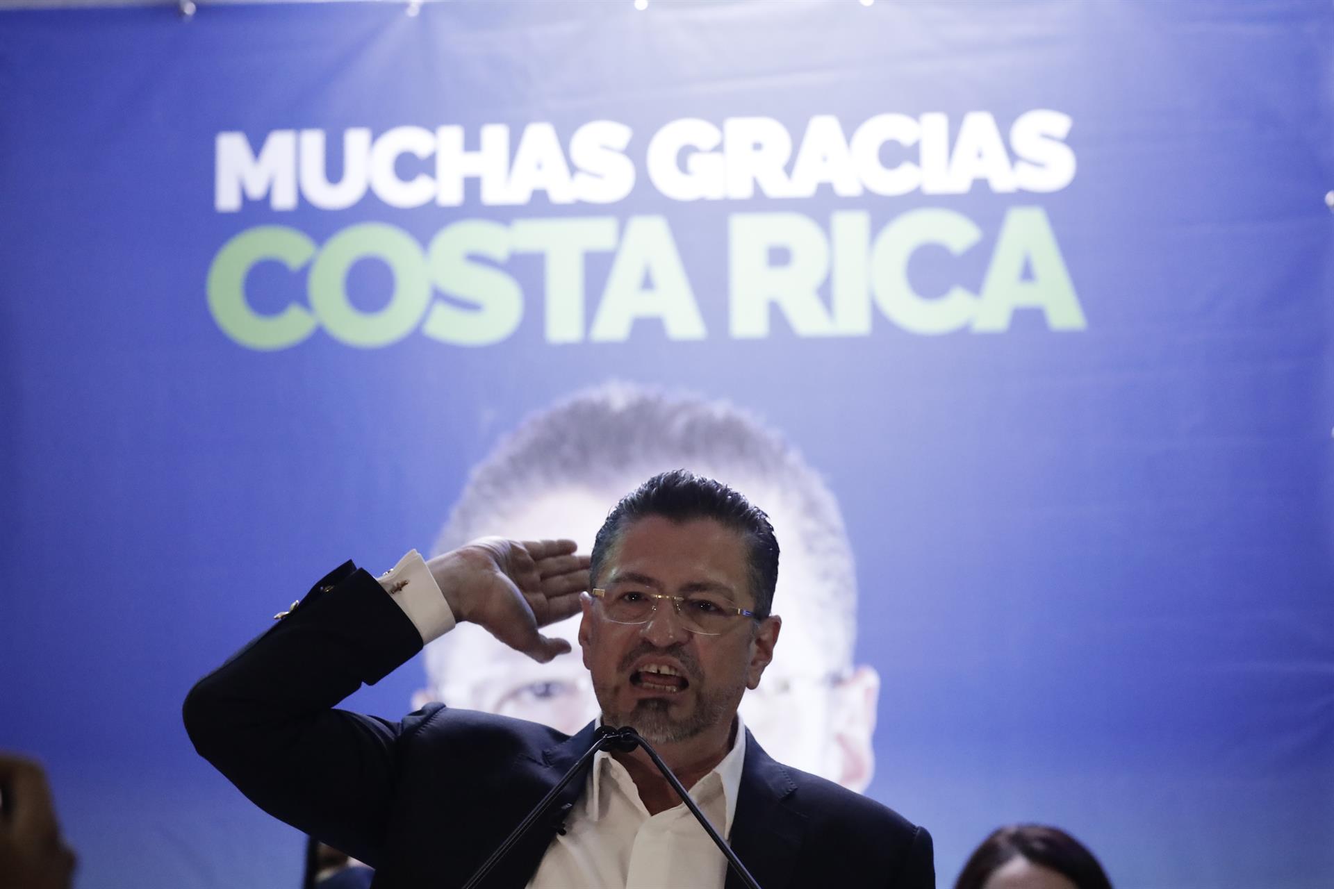 Rodrigo Chaves. presidente electo de Costa Rica. Foto: EFE/ Jeffrey Arguedas