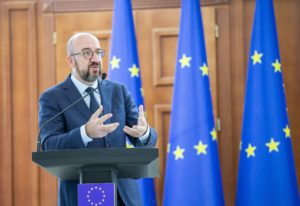 Líder del Consejo Europeo se tuvo que proteger de ataques con misiles durante su visita a Ucrania