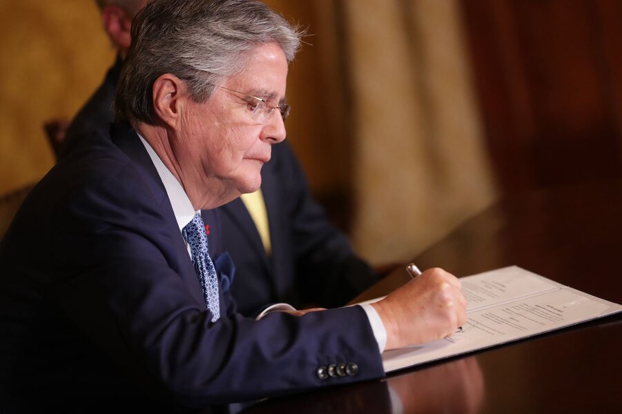 Presidente de Ecuador, Guillermo Lasso. Foto: Twitter/@LassoGuillermo