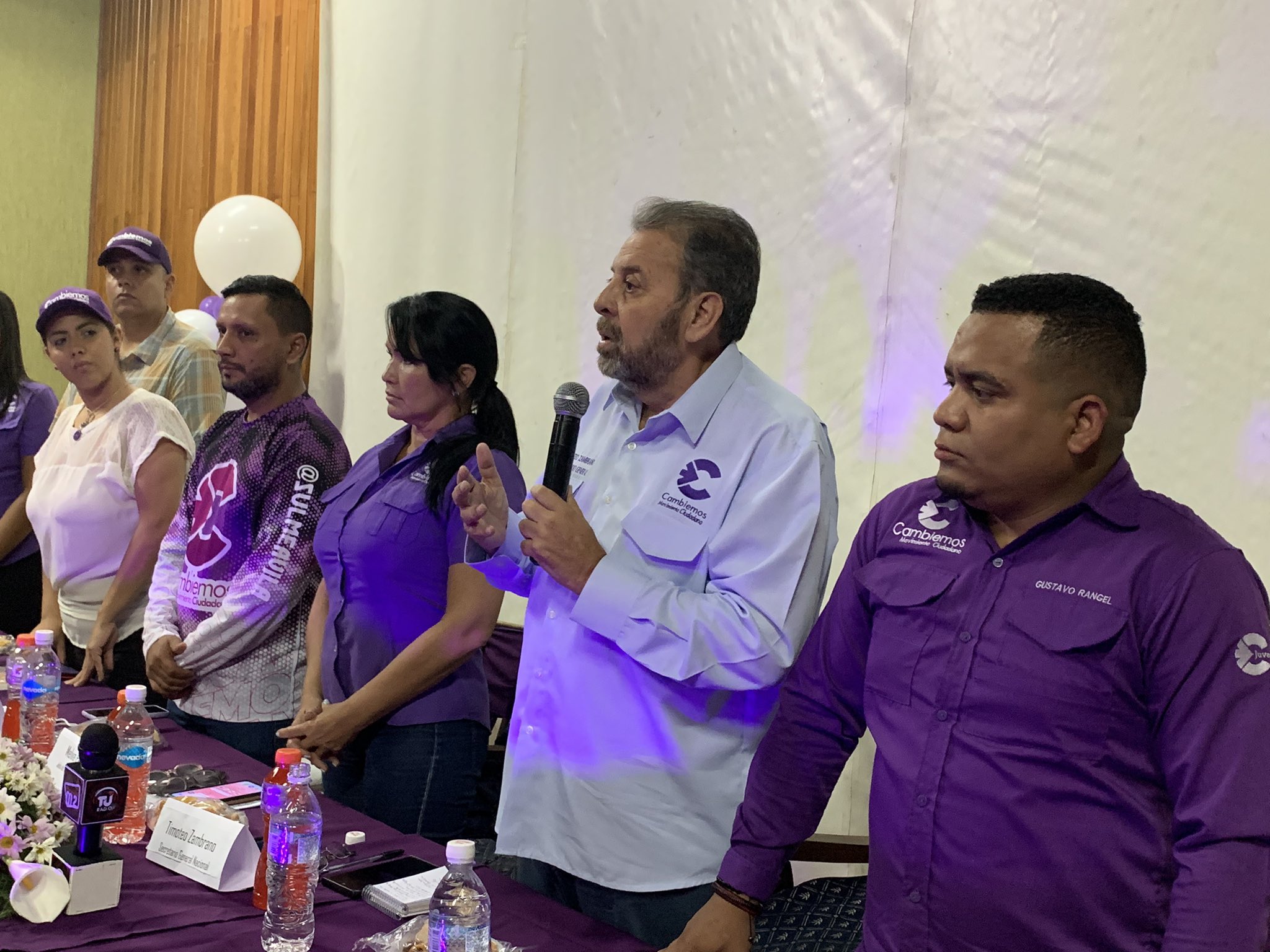Timoteo Zambrano. Foto Twitter Cambiemos.
