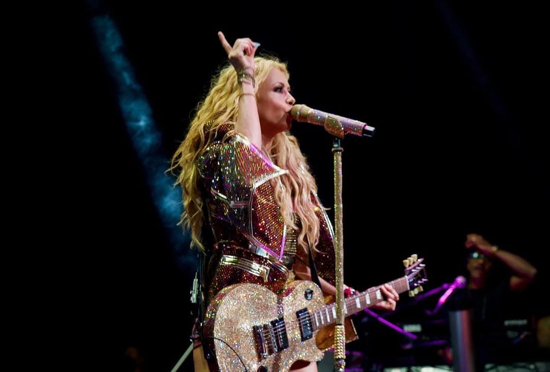 Paulina Rubio en concierto. Foto: Twitter oficial